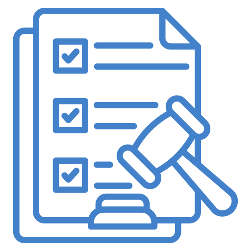 icon compliance blau