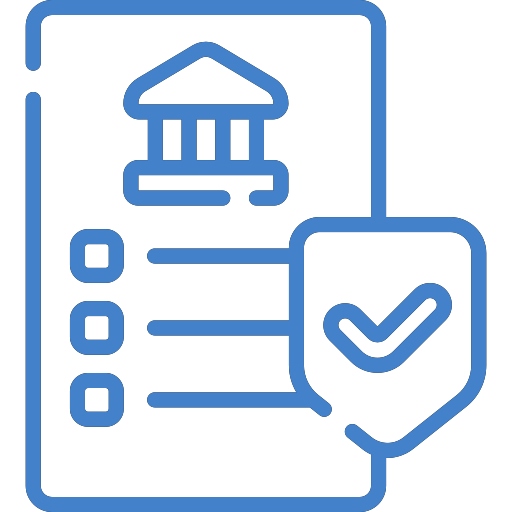 icon compliance blau