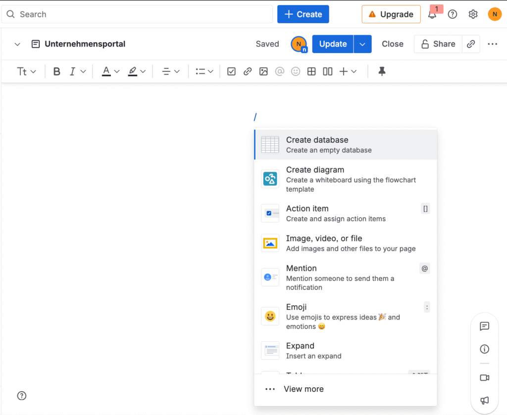 Atlassian Cloud confluence neuer editor