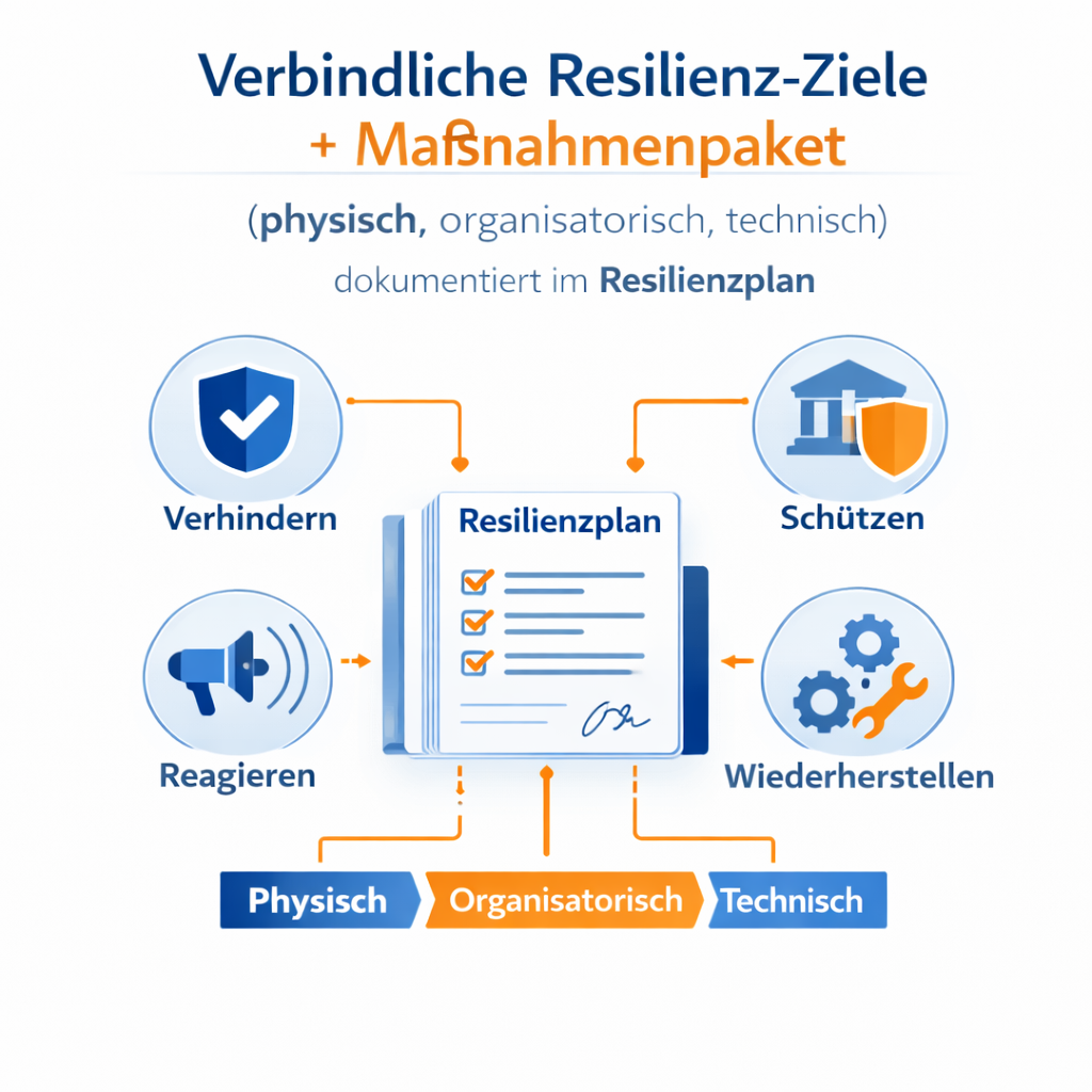 KRITIS Dachgesetz Resilienzziele Grafik